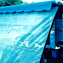 Silver Mesh Caravan Privacy Screen